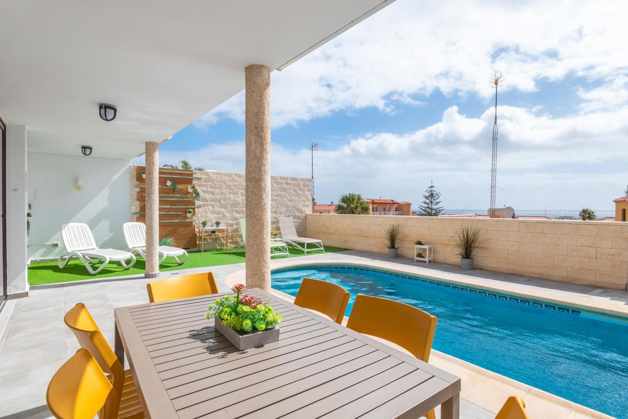 Casa Los Tejales With Climatized Private Pool El Médano Dış mekan fotoğraf