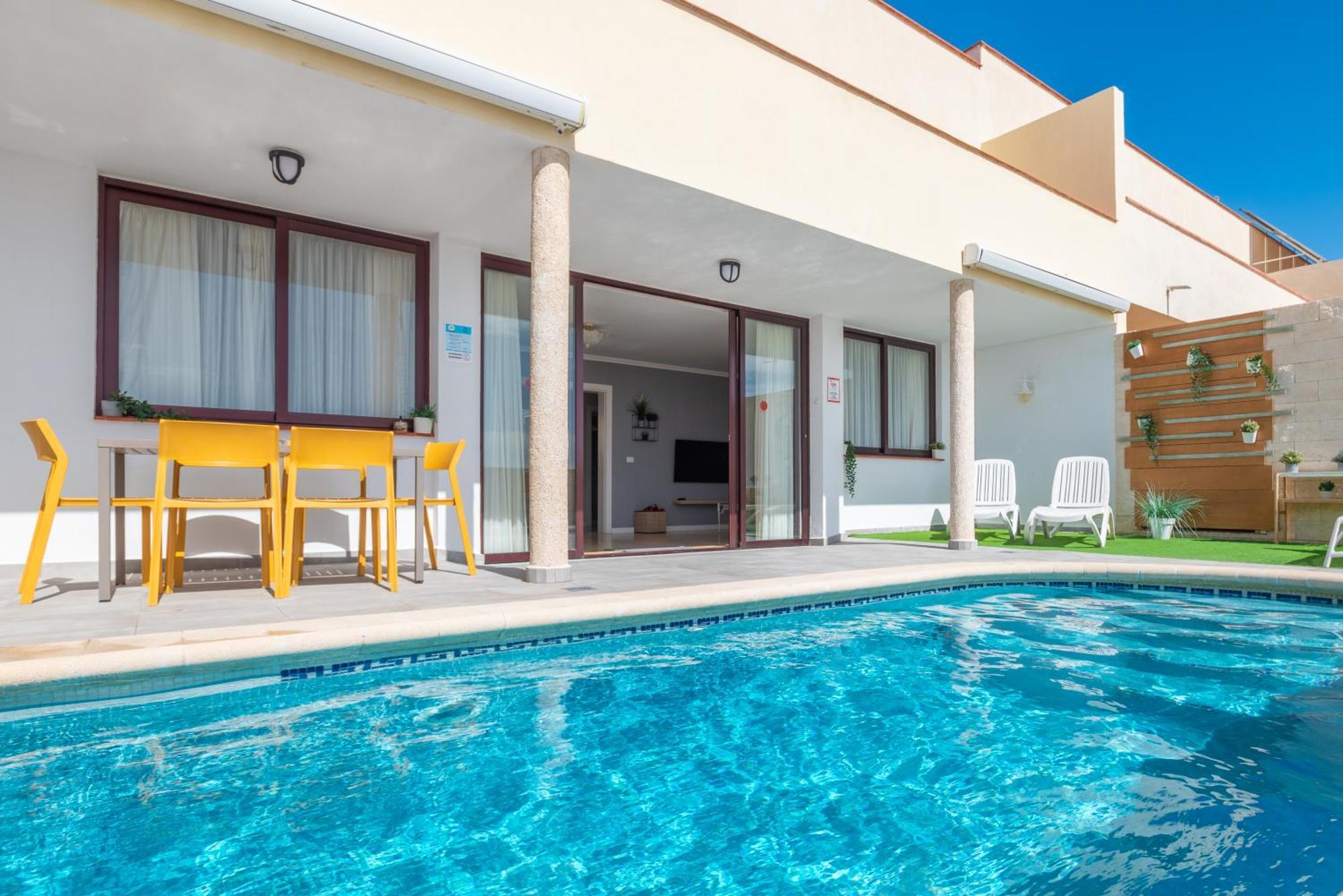 Casa Los Tejales With Climatized Private Pool El Médano Dış mekan fotoğraf